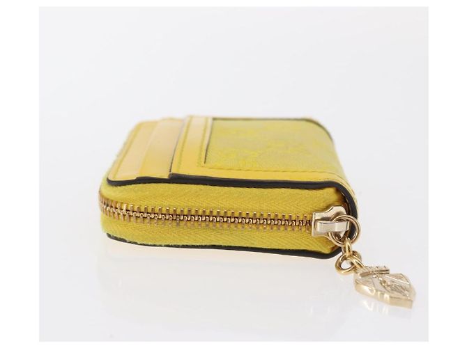 Monedero de lona GG Gucci Amarillo Oro 790037 Auth 158182 - vista 5