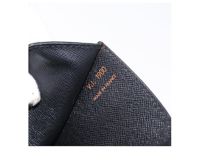 LOUIS VUITTON Clutch Montaigne 27 Epi Nero M52652 LV Auth BA9119 - vista 12