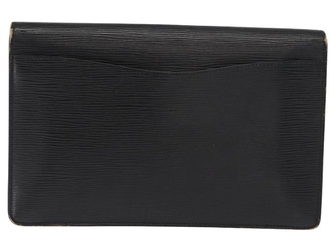 LOUIS VUITTON Clutch Montaigne 27 Epi Nero M52652 LV Auth BA9119 - vista 2