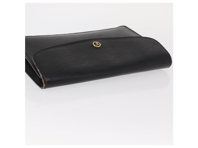 LOUIS VUITTON Clutch Montaigne 27 Epi Nero M52652 LV Auth BA9119 - vista 5