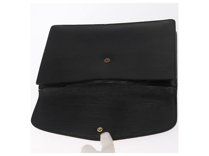 LOUIS VUITTON Clutch Montaigne 27 Epi Nero M52652 LV Auth BA9119 - vista 9