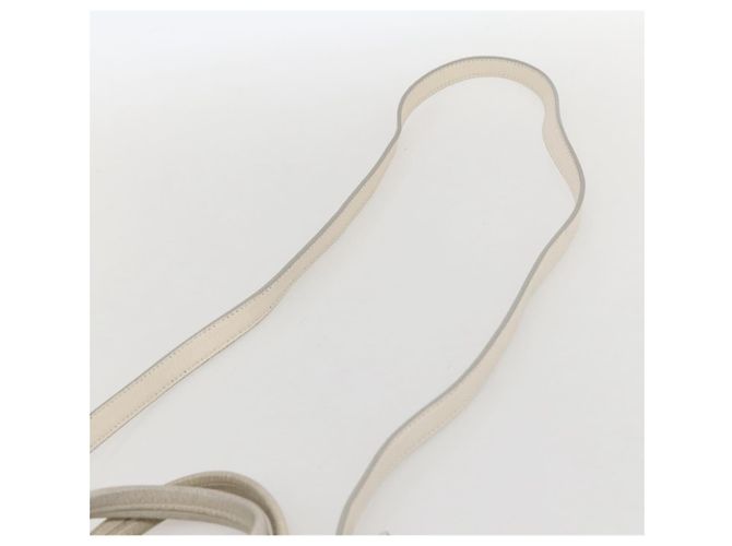 Borsa a mano Vala in pelle 2 in 1 bianca argento di Salvatore Ferragamo Auth 160697 Bianco - vista 14