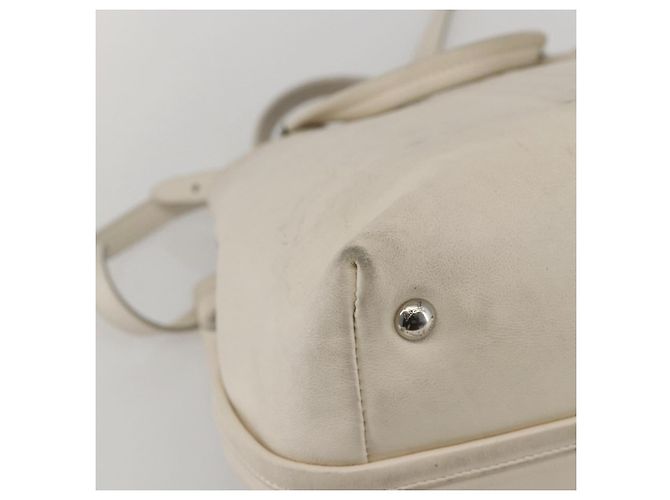 Borsa a mano Vala in pelle 2 in 1 bianca argento di Salvatore Ferragamo Auth 160697 Bianco - vista 17