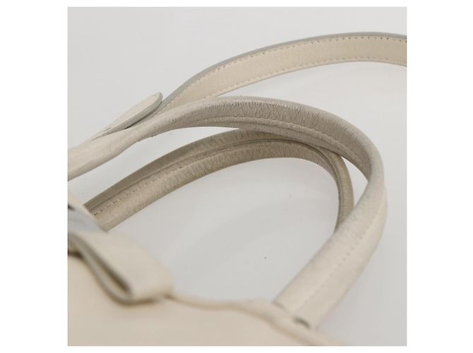 Borsa a mano Vala in pelle 2 in 1 bianca argento di Salvatore Ferragamo Auth 160697 Bianco - vista 8