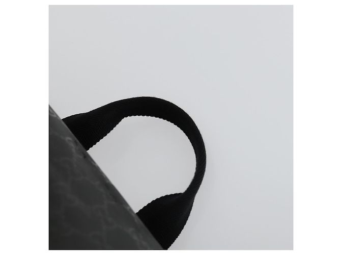 GUCCI GG Implementation Web Sherry Line Rucksack Schwarz Silber 347984 Auth ka1009 - Ansicht 14