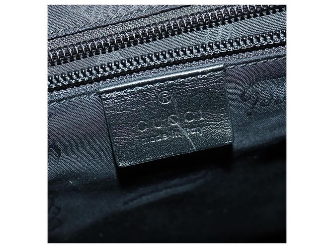 GUCCI GG Implementation Web Sherry Line Rucksack Schwarz Silber 347984 Auth ka1009 - Ansicht 23