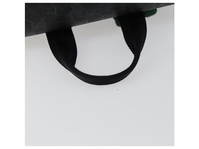 GUCCI GG Implementation Web Sherry Line Rucksack Schwarz Silber 347984 Auth ka1009 - Ansicht 7