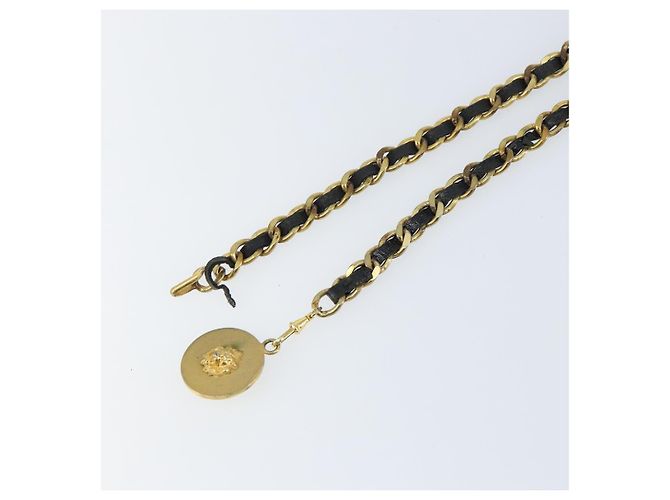Cinturón de cadena de metal dorado CC Auth bs32091 CHANEL - vista 9