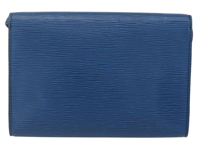 LOUIS VUITTON Epi Pochette Arche Shoulder Bag Blue M52575 LV Auth ar13863 - view 2