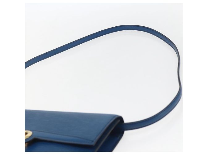 LOUIS VUITTON Epi Pochette Arche Shoulder Bag Blue M52575 LV Auth ar13863 - view 8