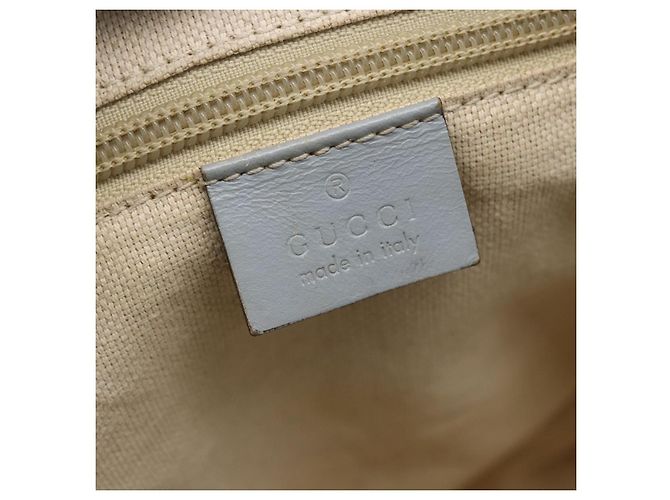 Borsa Tote Botanica GUCCI in Tela 2way Blu Argento 353440 Auth BA9018 - vista 19