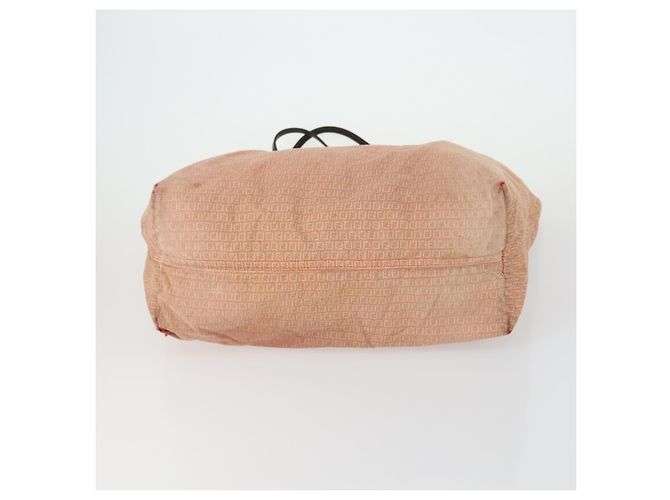 Borsa in tela Zucca Zucchino FENDI 2 pezzi Marrone Nero Arancione Auth 158724 - vista 7