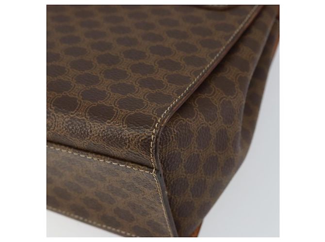 Céline Borsa a mano in tela Macadam CELINE in pelle PVC 2 in 1 marrone oro Auth 158705 D'oro - vista 18