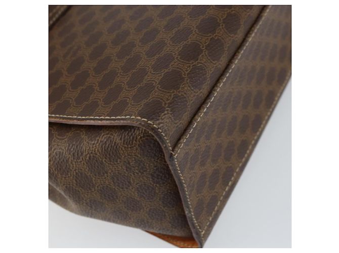 Céline Borsa a mano in tela Macadam CELINE in pelle PVC 2 in 1 marrone oro Auth 158705 D'oro - vista 19
