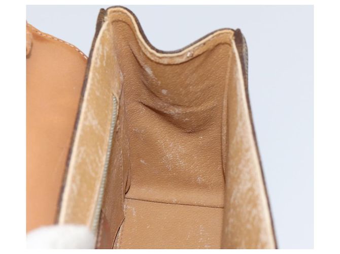 Céline Borsa a mano in tela Macadam CELINE in pelle PVC 2 in 1 marrone oro Auth 158705 D'oro - vista 22