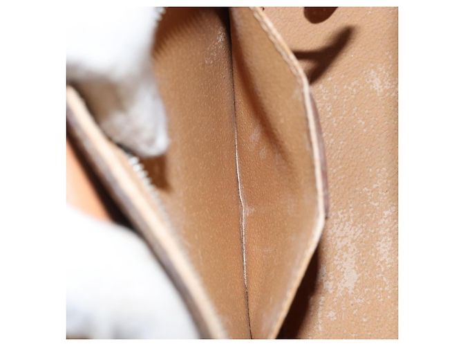 Céline Borsa a mano in tela Macadam CELINE in pelle PVC 2 in 1 marrone oro Auth 158705 D'oro - vista 25