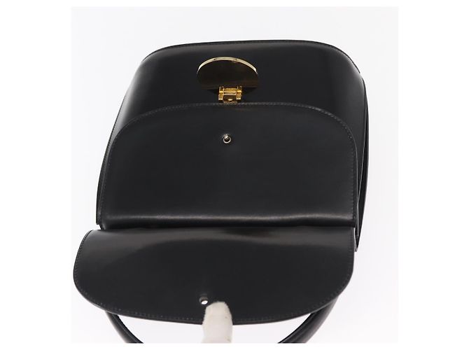 Céline Borsa Medallion in pelle nera e oro Auth 160819 Nero D'oro - vista 18