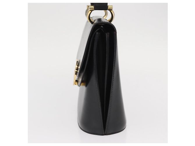 Céline Borsa Medallion in pelle nera e oro Auth 160819 Nero D'oro - vista 3