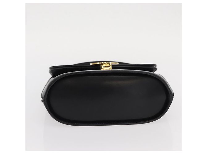 Céline Borsa Medallion in pelle nera e oro Auth 160819 Nero D'oro - vista 5