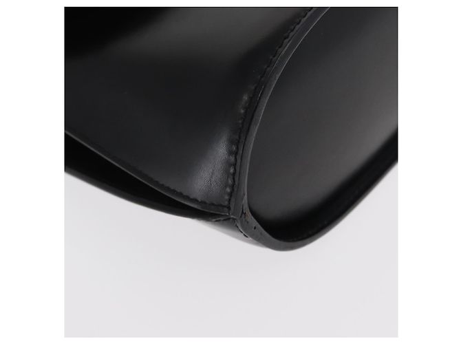 Céline Borsa Medallion in pelle nera e oro Auth 160819 Nero D'oro - vista 9