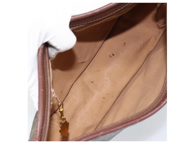 Sac à épaule GUCCI en toile marron doré 001 23 1036 Auth bs32044 - vue 11