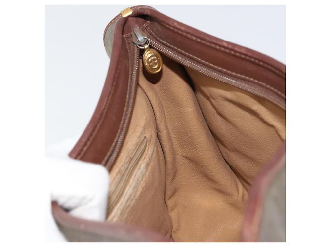 Sac à épaule GUCCI en toile marron doré 001 23 1036 Auth bs32044 - vue 20