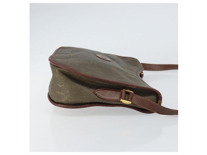 Sac à épaule GUCCI en toile marron doré 001 23 1036 Auth bs32044 - vue 3
