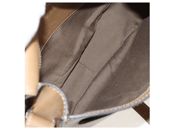 Chloé Borsa a Spalla Chloe Mercy in Pelle Beige Oro Auth am10151 D'oro - vista 11