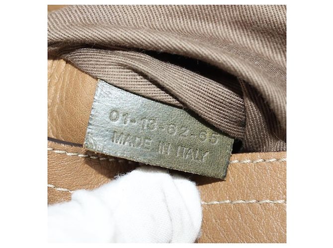 Chloé Borsa a Spalla Chloe Mercy in Pelle Beige Oro Auth am10151 D'oro - vista 12