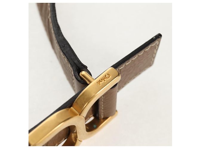 Chloé Borsa a Spalla Chloe Mercy in Pelle Beige Oro Auth am10151 D'oro - vista 14