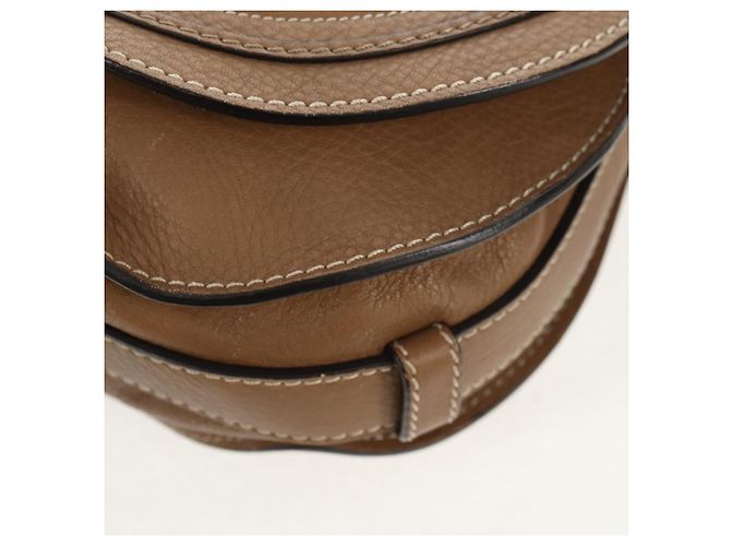Chloé Borsa a Spalla Chloe Mercy in Pelle Beige Oro Auth am10151 D'oro - vista 17