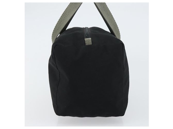PRADA Borsa sportiva in nylon nera e argento Auth am10157 Nero - vista 3
