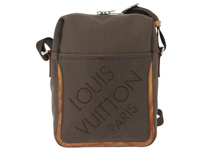 LOUIS VUITTON Damier Geant Sitadan MM Schultertasche Braun M93040 LV Auth BA9025 - Ansicht 2
