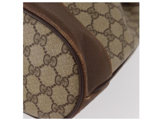 Borsa Sherry Line GG Supreme Web di GUCCI in PVC beige e rosso 41 02 085 Auth 156905 - vista 17