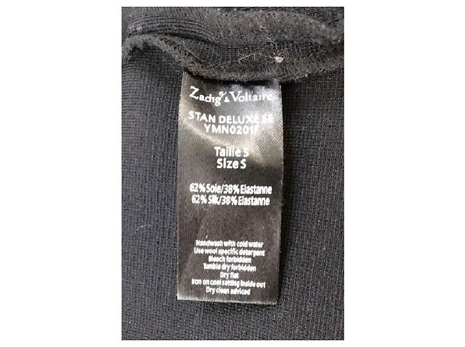 Zadig & Voltaire Giacca di seta nera Nero - vista 8