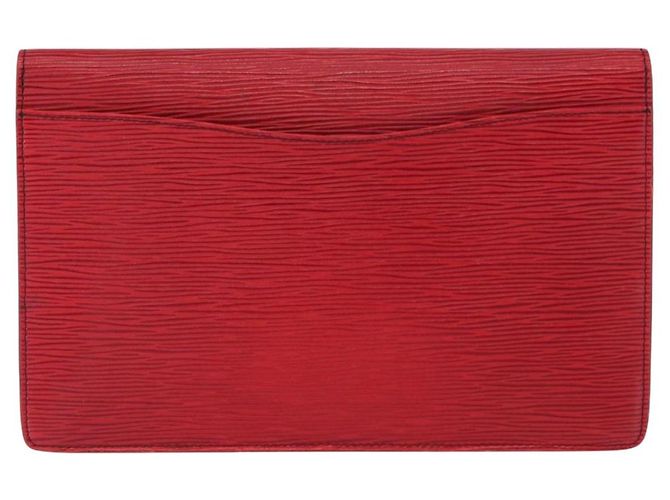 LOUIS VUITTON Clutch Epi Montaigne 27 Rosso M52657 LV Auth 157734 - vista 2