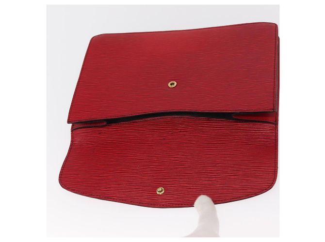 LOUIS VUITTON Clutch Epi Montaigne 27 Rosso M52657 LV Auth 157734 - vista 9