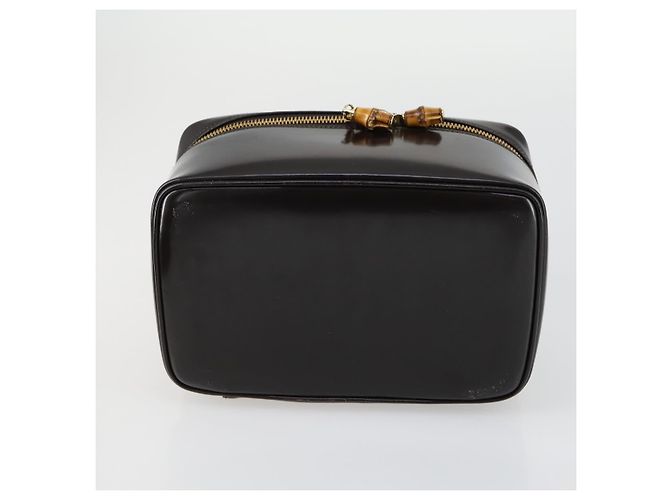 Borsa Gucci Bamboo Salvatore Ferragamo in pelle scamosciata 2 pezzi Nero Marrone Auth 154197 - vista 14