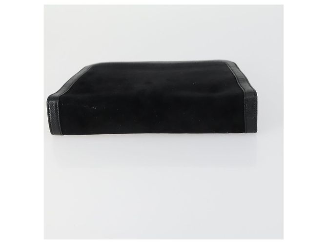 Borsa Gucci Bamboo Salvatore Ferragamo in pelle scamosciata 2 pezzi Nero Marrone Auth 154197 - vista 6