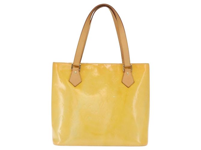 LOUIS VUITTON Borsa a Mano Monogram Vernis Houston Grigio M91053 LV Auth BA9112 - vista 13