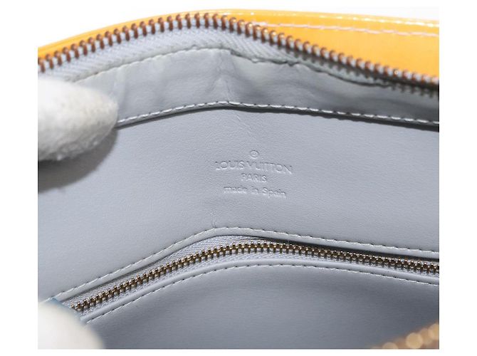 LOUIS VUITTON Borsa a Mano Monogram Vernis Houston Grigio M91053 LV Auth BA9112 - vista 18