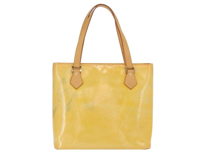 LOUIS VUITTON Borsa a Mano Monogram Vernis Houston Grigio M91053 LV Auth BA9112 - vista 2