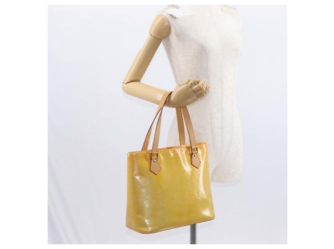 LOUIS VUITTON Borsa a Mano Monogram Vernis Houston Grigio M91053 LV Auth BA9112 - vista 23