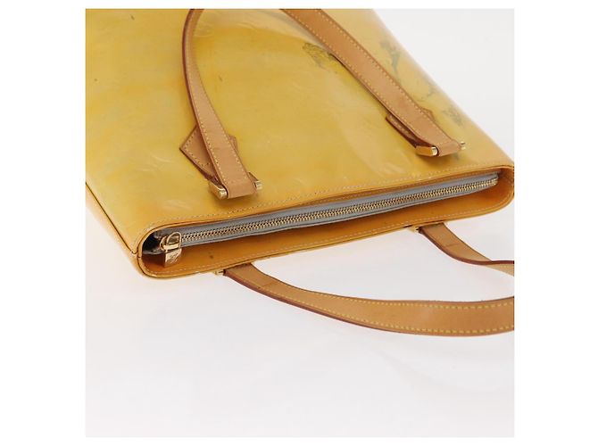 LOUIS VUITTON Borsa a Mano Monogram Vernis Houston Grigio M91053 LV Auth BA9112 - vista 7