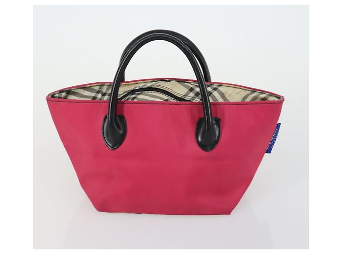 BALLY Borsa a Mano Burberry Celine Pelle Tela 4 Set Beige Rosa Auth 156747 - vista 14