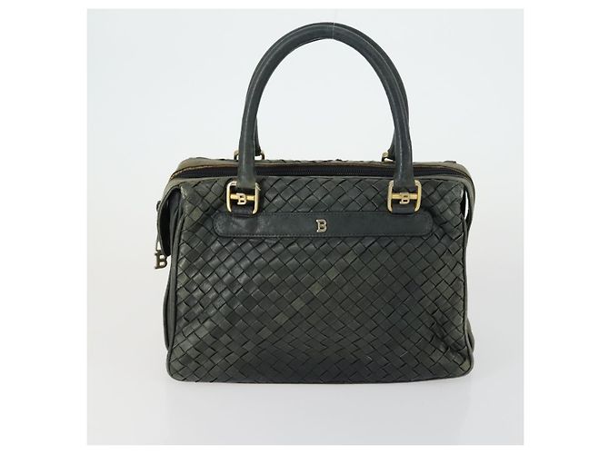 BALLY Borsa a Mano Burberry Celine Pelle Tela 4 Set Beige Rosa Auth 156747 - vista 2