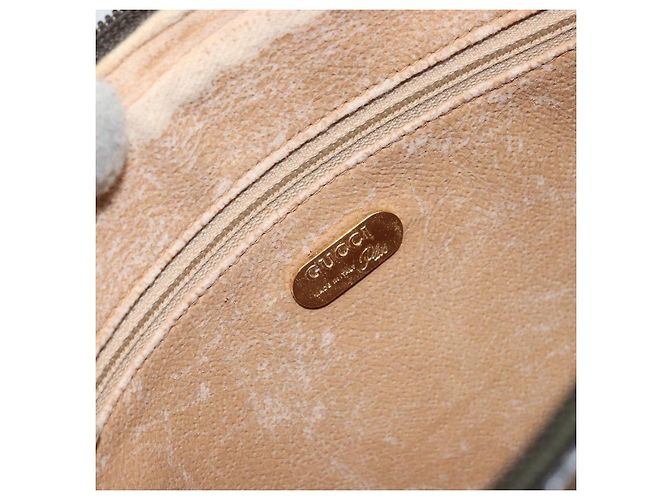 GUCCI GG Plus Supreme Clutch Bag PVC Beige Oro Auth bs31804 D'oro - vista 10