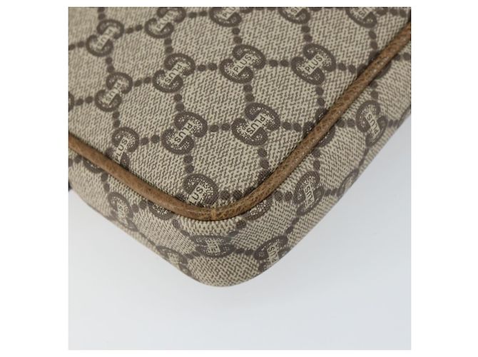 GUCCI GG Plus Supreme Clutch Bag PVC Beige Oro Auth bs31804 D'oro - vista 14