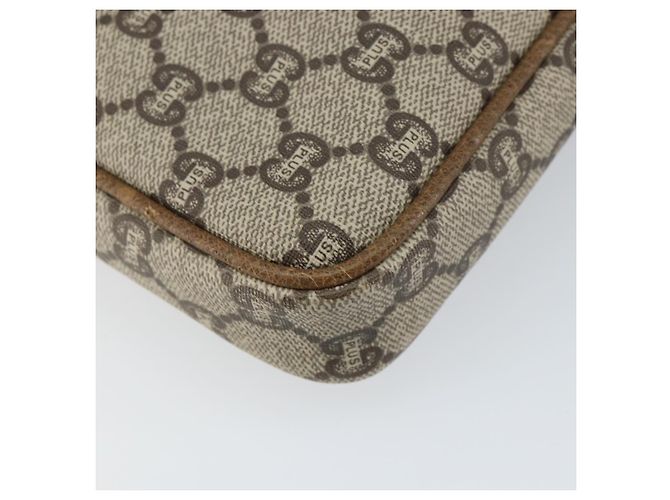 GUCCI GG Plus Supreme Clutch Bag PVC Beige Oro Auth bs31804 D'oro - vista 16