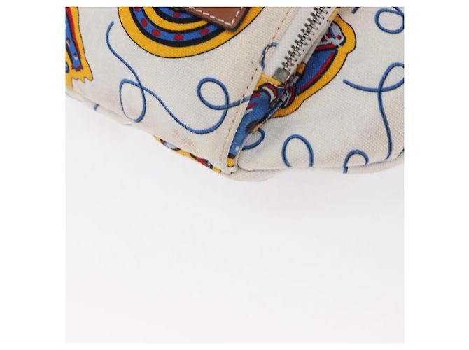 LOEWE Marsupio in Tela Bianco Argento Auth bs31816 - vista 14